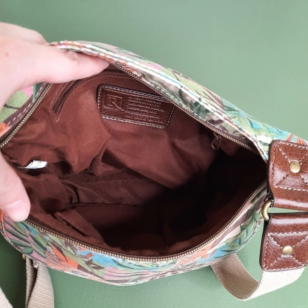 RELIC Palm Leaf Crossbody Messenger Bag